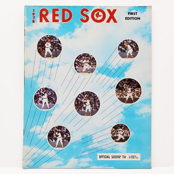 Boston Red Sox Vintage 1978 Scorebook Magazine Program MLB Baseball 70s Unscored - Picture 1 of 12